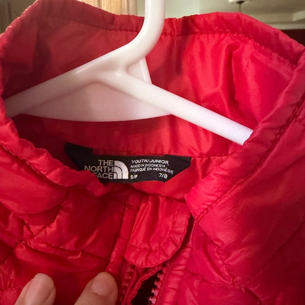 The North Face Kids Red Quilted Puffer Jacket